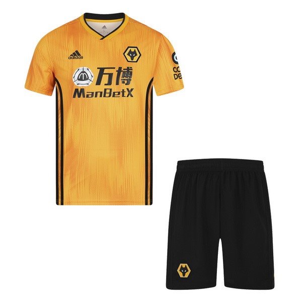 Camiseta Wolves Replica Primera Ropa Niño 2019/20 Amarillo